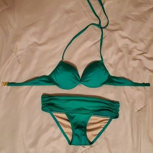 SALE**Victoria's Secret green 2 piece swimsuit